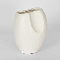 Scallop Vase Medium White