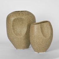 Scallop Vase Medium Olive