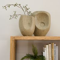 Scallop Vase Medium Olive