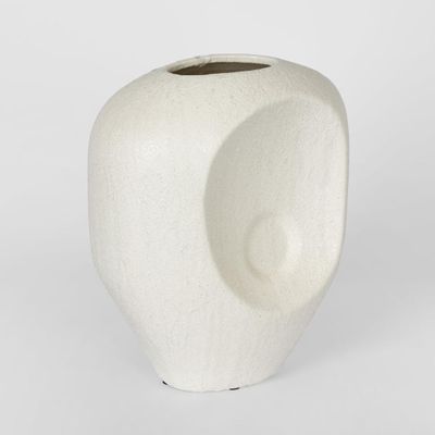 Scallop Vase Large White