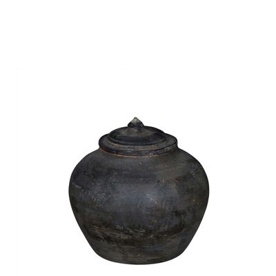 Shanxi 120 Year Terracotta Pot With Cap Small