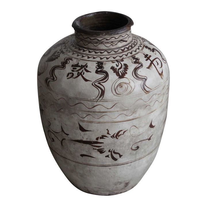 Xi'an 130 Year Old Terracotta Urn 100822