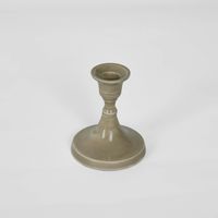 Soulor Enamel Candle Stand Taupe