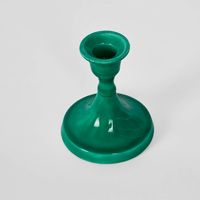 Soulor Enamel Candle Stand Aqua Green