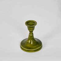 Soulor Enamel Candle Stand Green