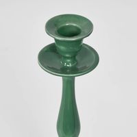 Sante Enamel Candle Stand Green