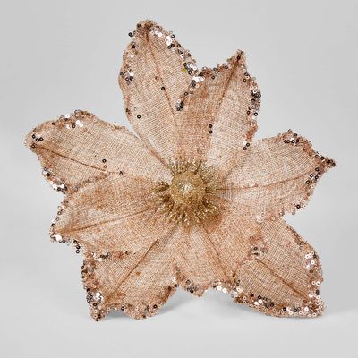 Jute Clip on flower