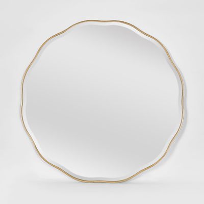 Camille Scallop Mirror Large Gold
