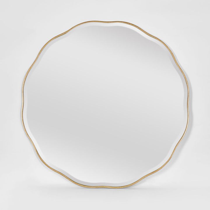 Camille Scallop Mirror Large Gold