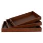 Chestnut Tray Set of 3 Brown
