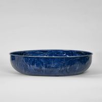 Embossed Enamel Bowl LGE Blue