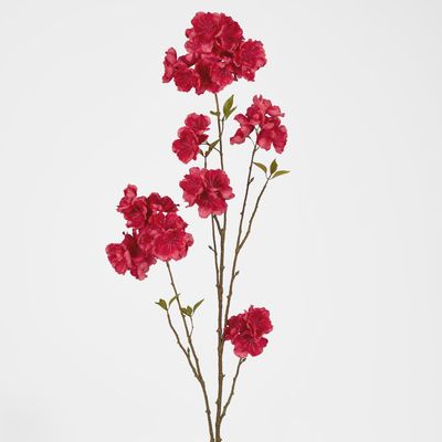 Peach Blossom Spray 118cm Dark Pink