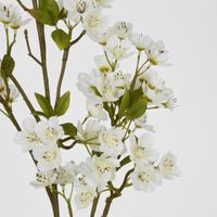 Mini Peach Blossom Spray White
