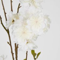 Peach Blossom Spray 118cm White