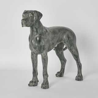 Charlie Dog Sculpture Standing Black