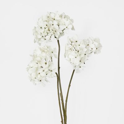 Hydrangea Spray With 3 Heads White