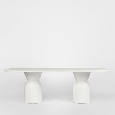 Olive Dining Table Top Oval White