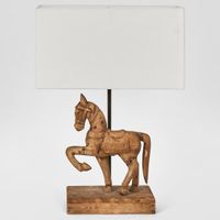 Clyde Table Lamp Base Dark Natural- Base Only