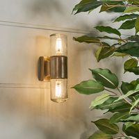 Plover Outdoor Wall Light Antique Brass