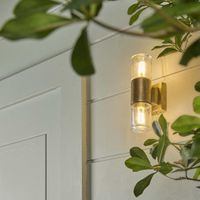 Plover Outdoor Wall Light Antique Brass