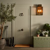 Westpoint Outdoor Wall Light Antique Brass