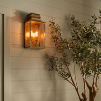 Westpoint Outdoor Wall Light Antique Brass