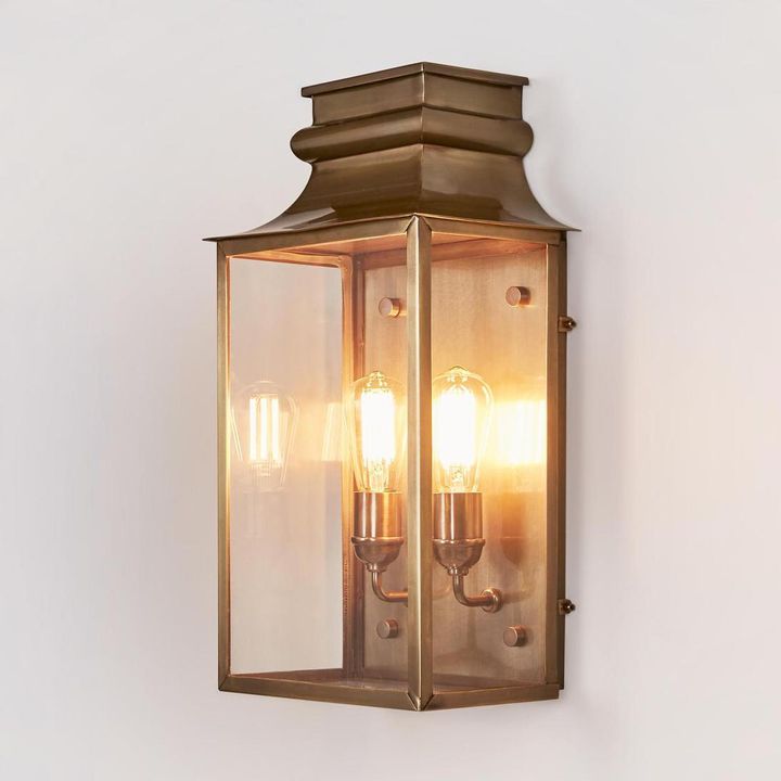 Westpoint Outdoor Wall Light Antique Brass