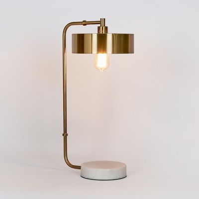 Atlas Table Lamp Antique Brass