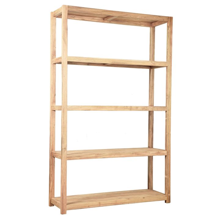 Carfu Wooden Shelf 150x40x240 Natural