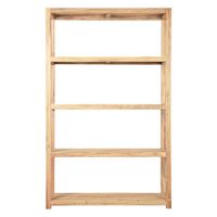 Carfu Wooden Shelf 150x40x240 Natural