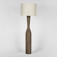 Callum Timber Floor Lamp Base With Natural Shade