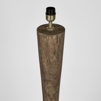 Callum Timber Floor Lamp Base With White Shade