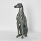Lino Dog Sculpture Sitting Black