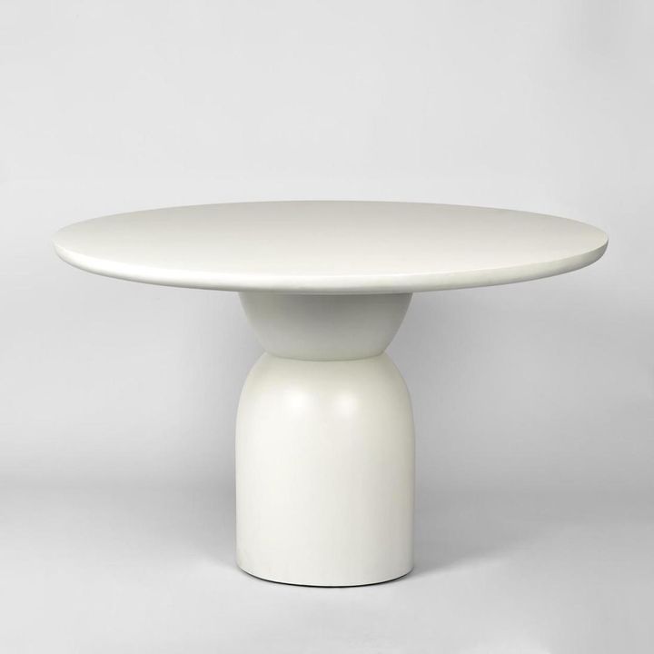 Olive Dining Table Top Round White - Top Only