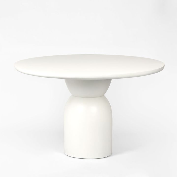 Olive Dining Table Top Round White - Top Only