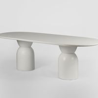 Olive Dining Table Round 120 White