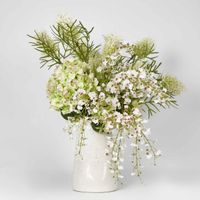 Tuba Hydrangea w/Dancing Orchid