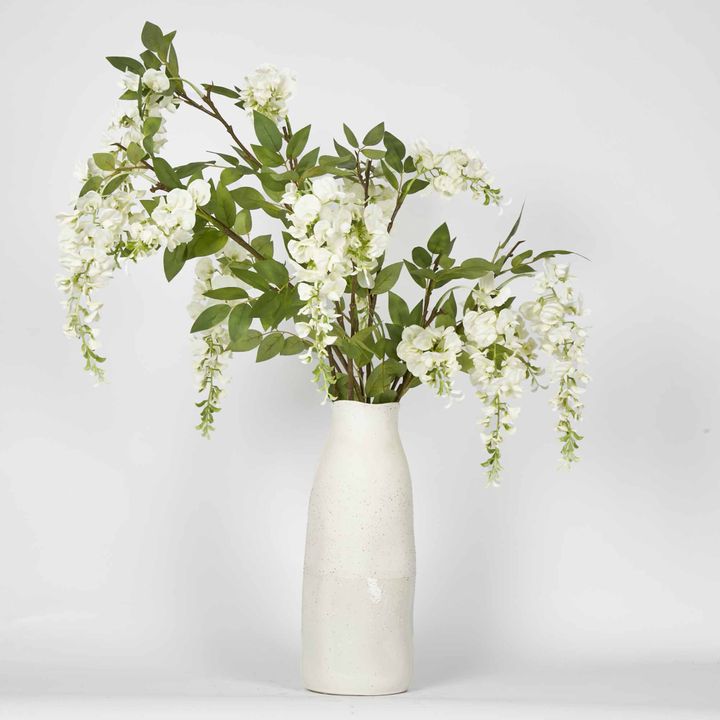 Tuba Wisteria White Floral Arrangement