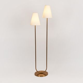 Aspen Floor Lamp Antique Brass