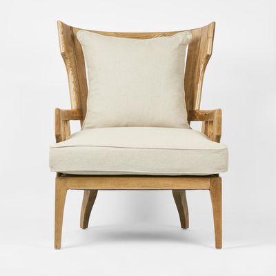 Jackman Coastal Oakwood and Linen Armchair Natural