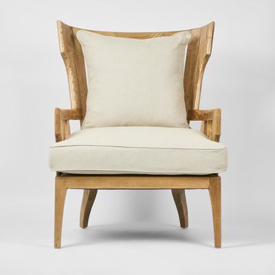 Jackman Coastal Oakwood and Linen Armchair Natural