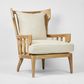 Jackman Coastal Oakwood and Linen Armchair Natural