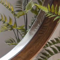Keaton Round Mirror Walnut Large