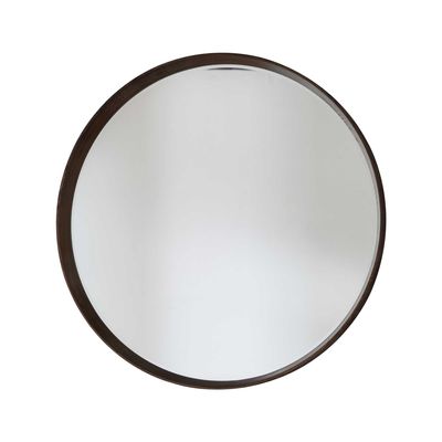 Keaton Round Mirror Walnut Large