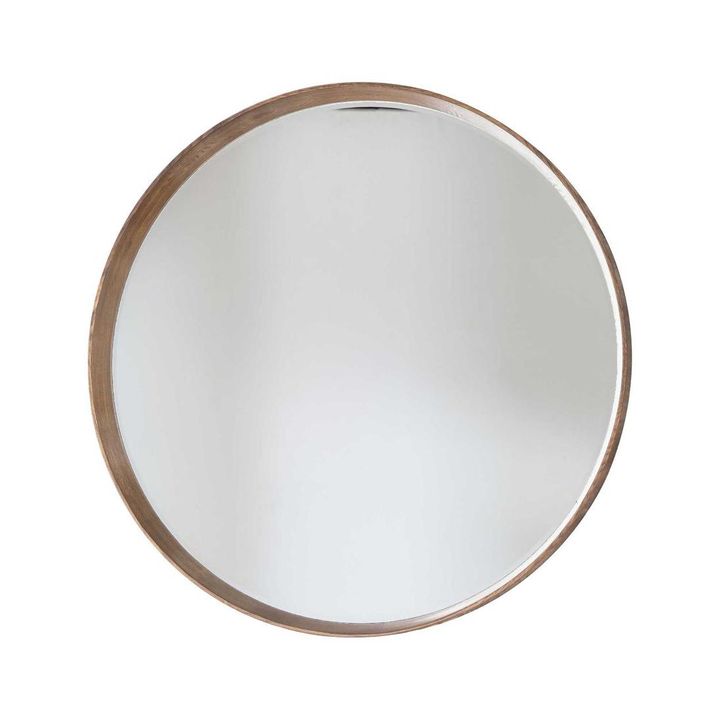 Keaton Round Mirror Oak Lrge