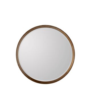 Keaton Round Mirror Walnut Medium
