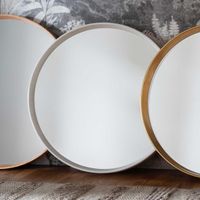 Harvey Round Mirror White