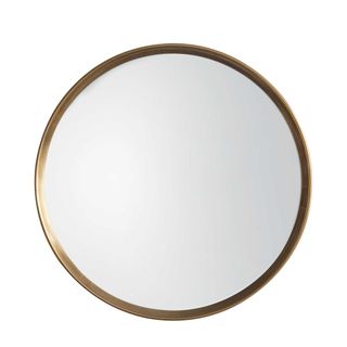 Harvey Round Mirror Gold