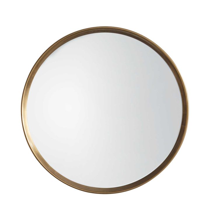 Harvey Round Mirror Gold