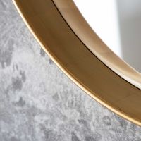 Harvey Round Mirror Gold